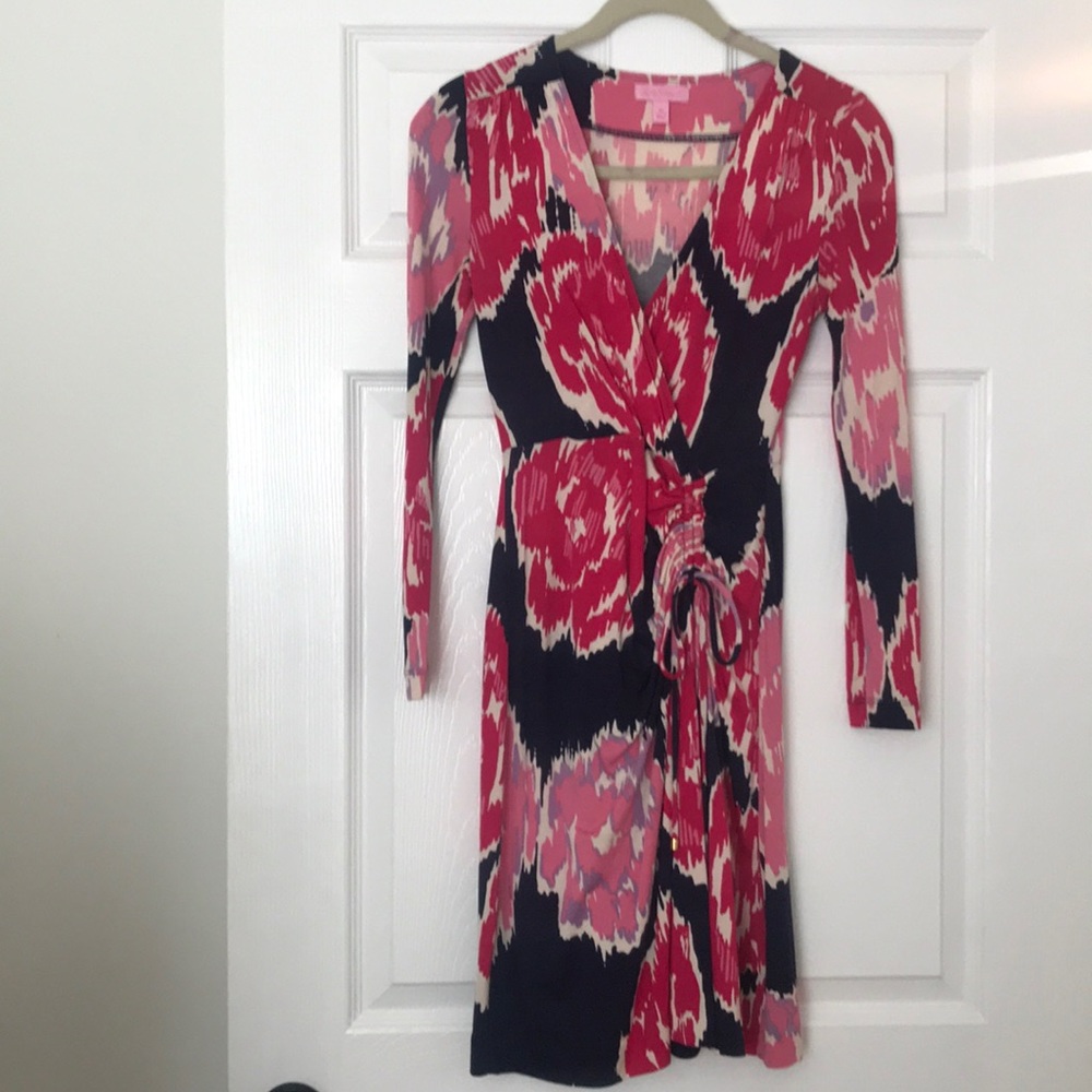 Lilly Pulitzer faux wrap dress,  XS